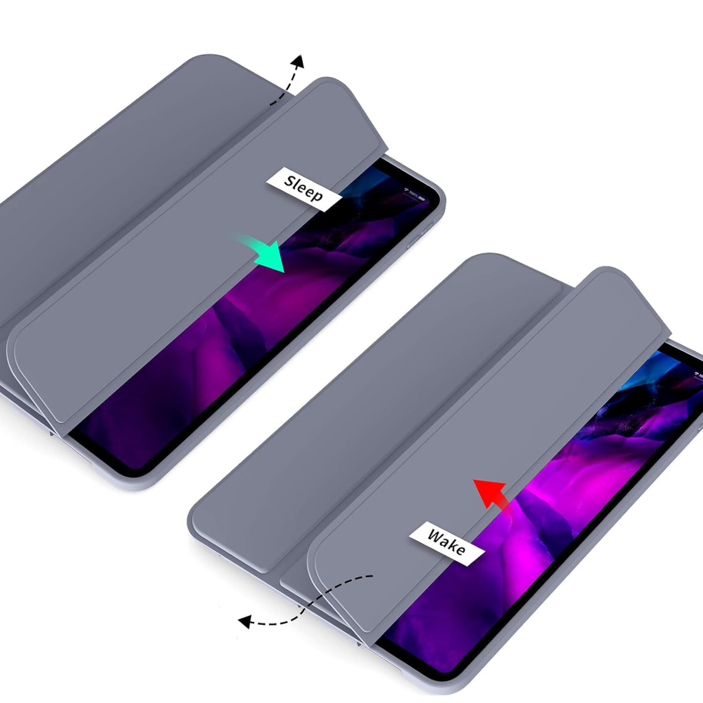 Чохол до планшета BeCover Tri Fold Soft TPU Silicone Apple iPad Air 13" M2/M3 (2024/2025) Purple (711743) - зображення 4