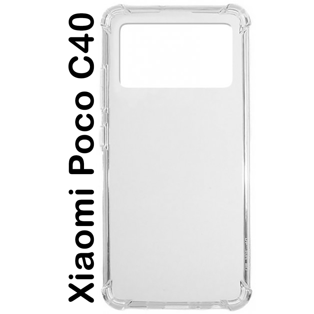 Чохол до мобільного телефона BeCover Anti-Shock Poco C40 Clear (707890) - зображення 1