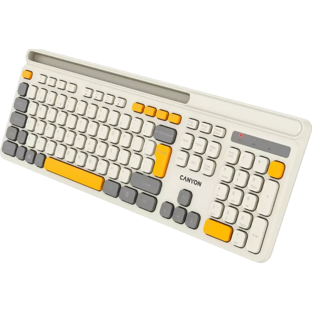 Клавіатура Canyon HKB-W03 Wireless UA Beige (CNS-HKBW03BG) - зображення 5