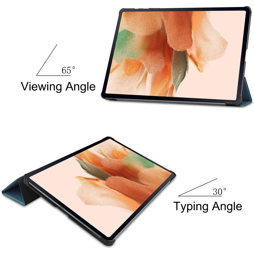 Чохол до планшета BeCover Samsung Tab S7 FE 12.4 SM-T730/SM-T735/S8 Plus 5G SM-X800/SM-X806 Dark Green (706701) - зображення 4