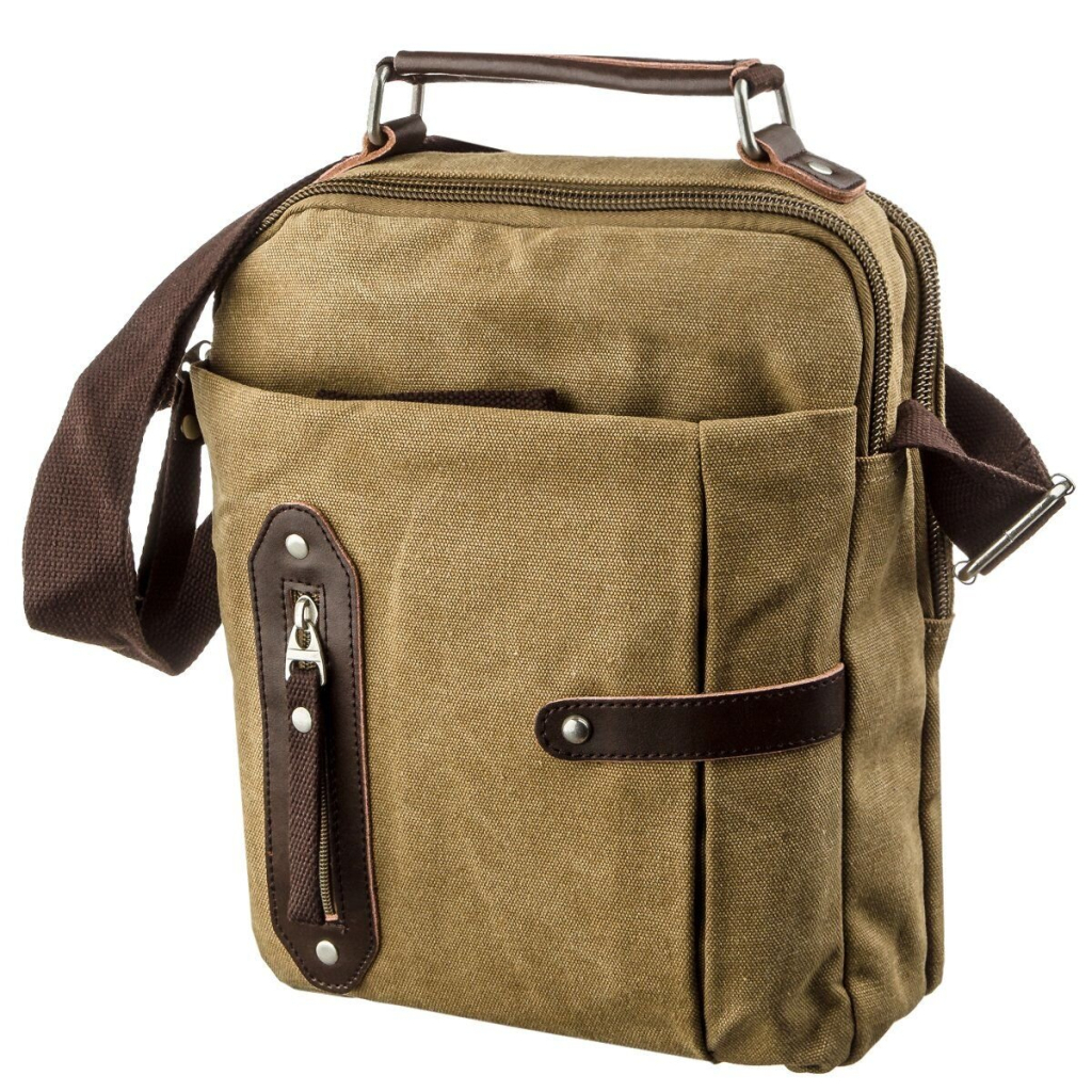Сумка Vintage Текстильна Хакі (20154) - зображення 1