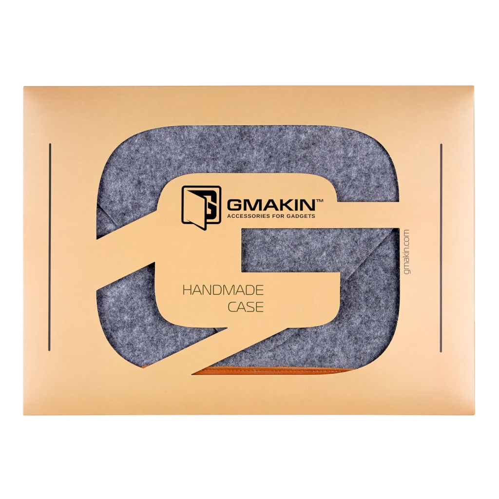 Чохол до ноутбука Gmakin 13" GM10 Grey/Brown для MacBook Pro 13 (GM10-13New) - зображення 12