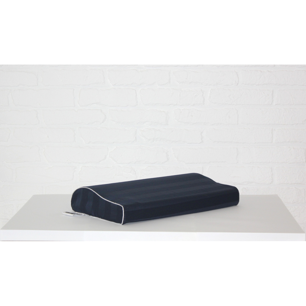 Подушка MirSon ортопедична 6111 Noble stripe Blue sea Kiddy Boy 50х29х5/8 (2200003262650) - зображення 3