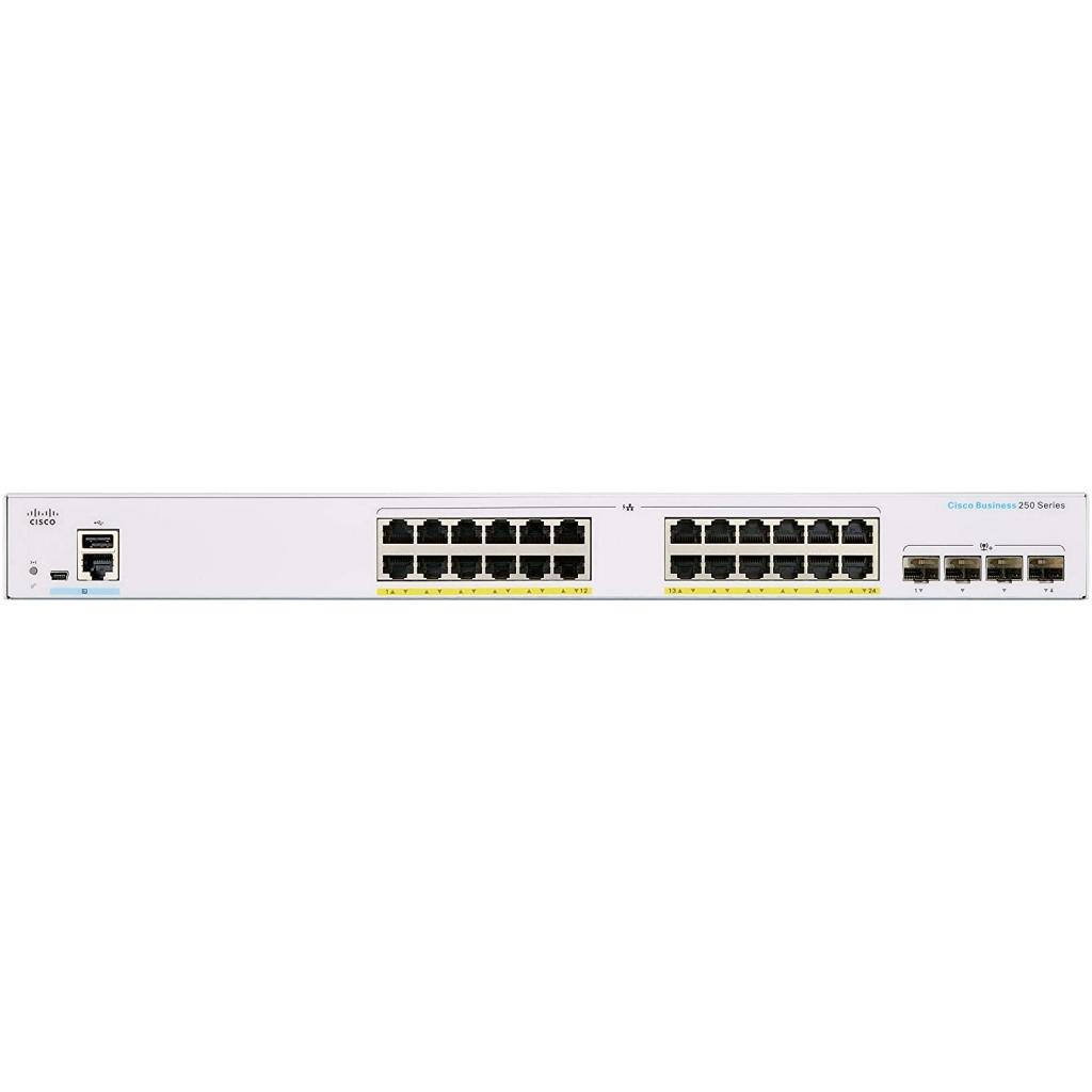 Комутатор мережевий Cisco CBS250-24P-4X-EU - зображення 2