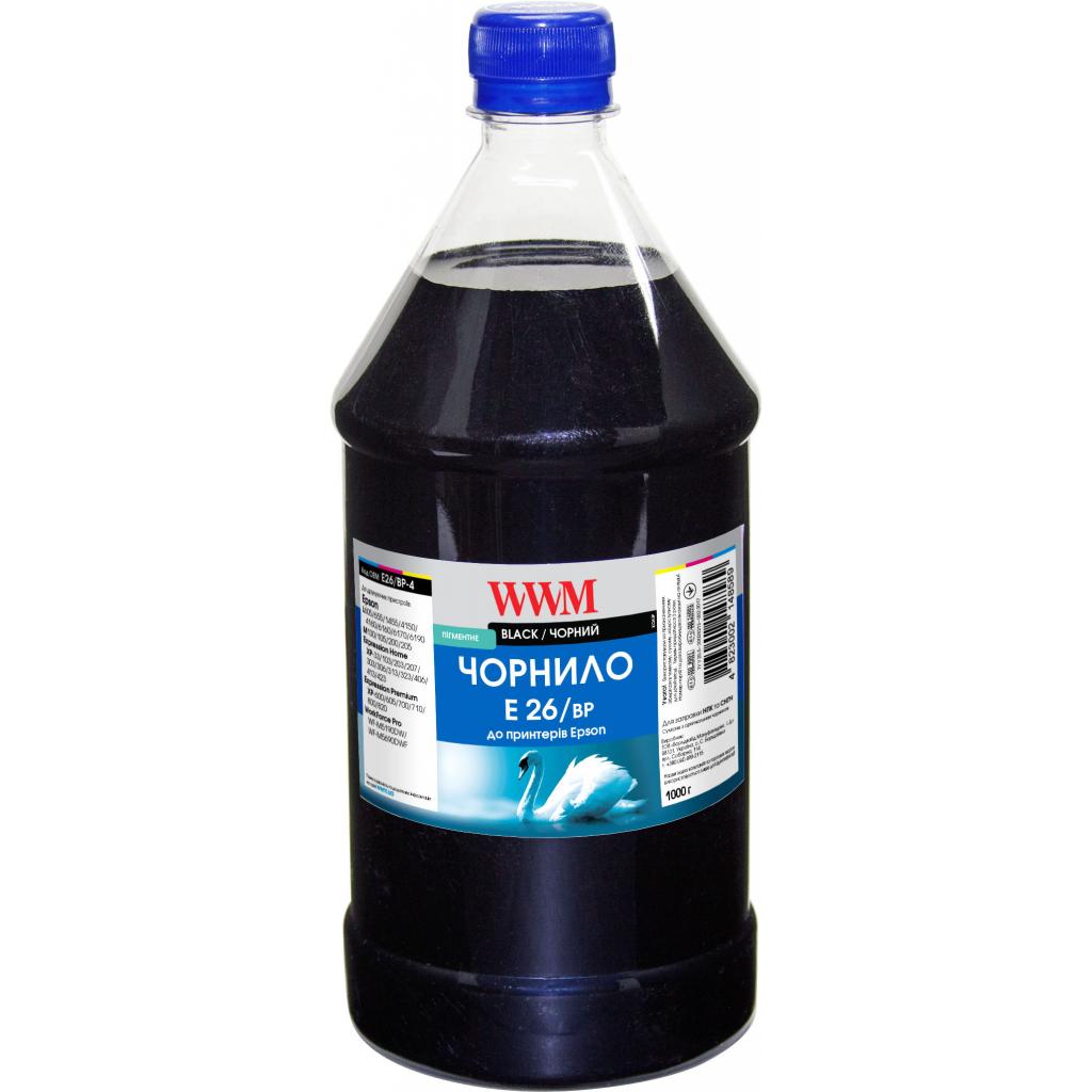 Чорнило WWM EPSON XP-600/XP-605/XP-7005 (Black Pigment) 1л (E26/BP-4) - зображення 1