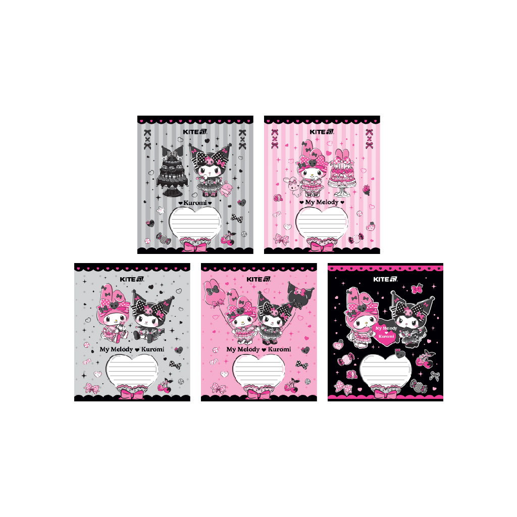 Зошит Kite Kuromi, 18 аркушів, клітинка (HK25-236-2) - зображення 1