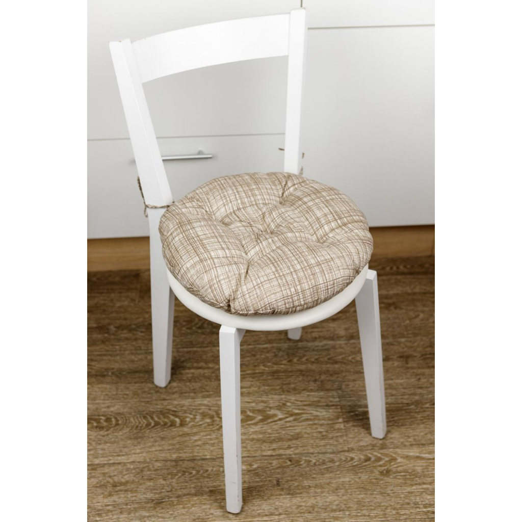 Подушка на стілець Прованс Dх40 Тереза клітинка (034531) - зображення 2