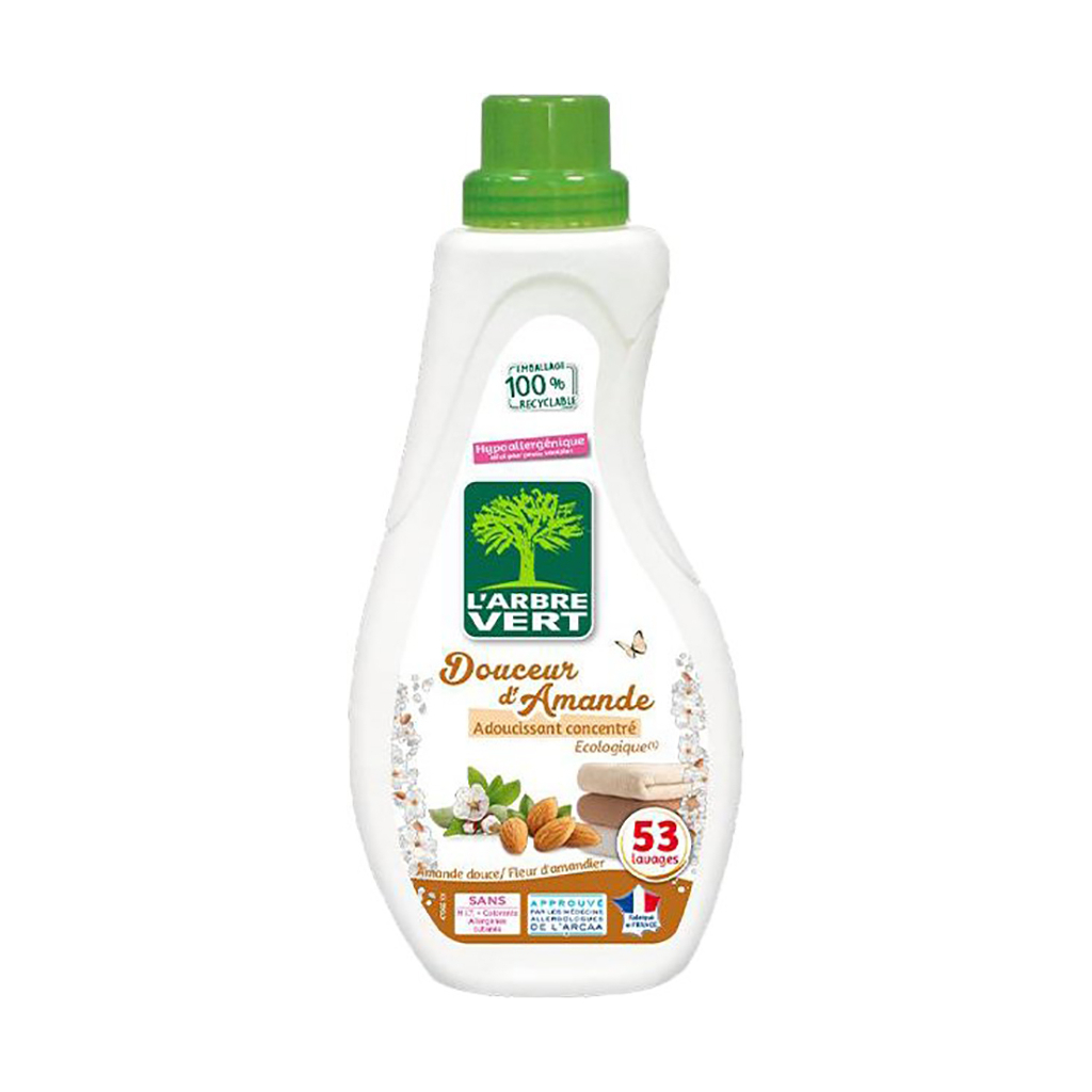 Кондиціонер для білизни L'Arbre Vert пом'якшувач Солодкий мигдаль 800 мл (3450601039652) - зображення 1
