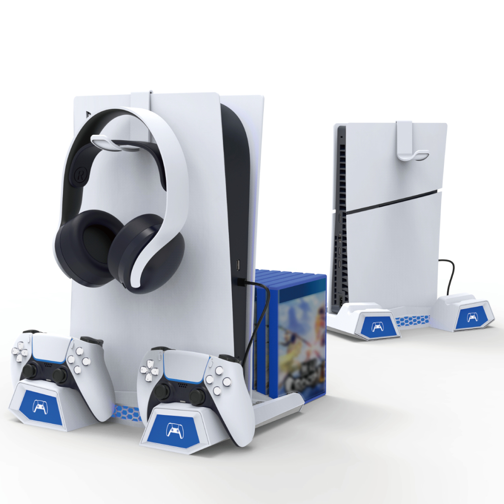 Зарядний пристрій iPega для Sony PlayStation 5 Slim з зарядкою для геймпадів (PG-P5S023) - зображення 2