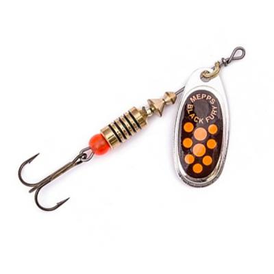 Блешня Mepps Black Fury silver/orange 3.5гр №1 (30427 401) - зображення 1