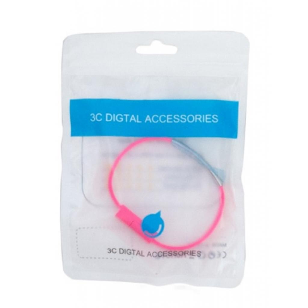 Дата кабель USB 2.0 AM to USB-C 0.18m pink Extradigital (KBU1780) - зображення 4