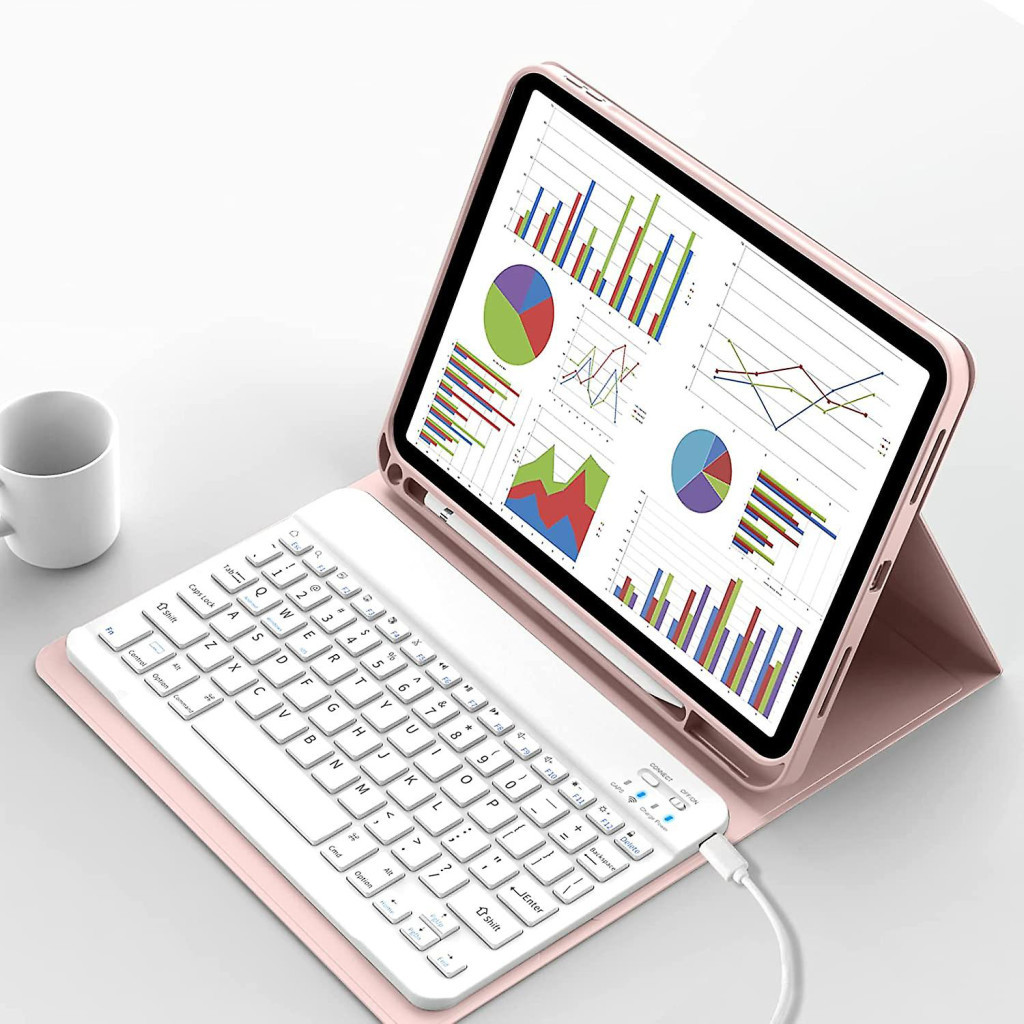 Чохол до планшета BeCover Keyboard Apple iPad 10.9" 2022 Pink (711142) - зображення 4