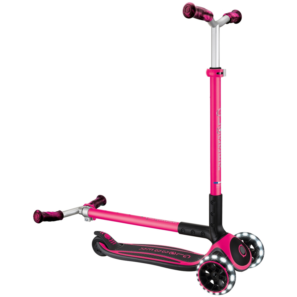 Самокат Globber Ace колеса з підсвіткою Фуксія (667-110) - зображення 5