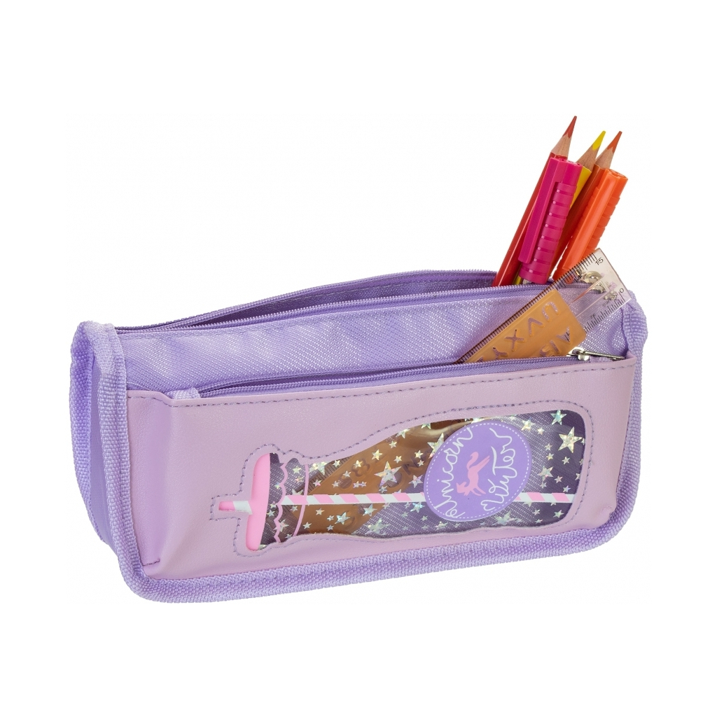 Пенал Cool For School з віконцем 2 відділення фіолетовий (CF86962) - зображення 2