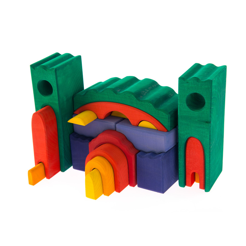 Конструктор Nic деревянный Все в замке зеленый (NIC523269) - зображення 3