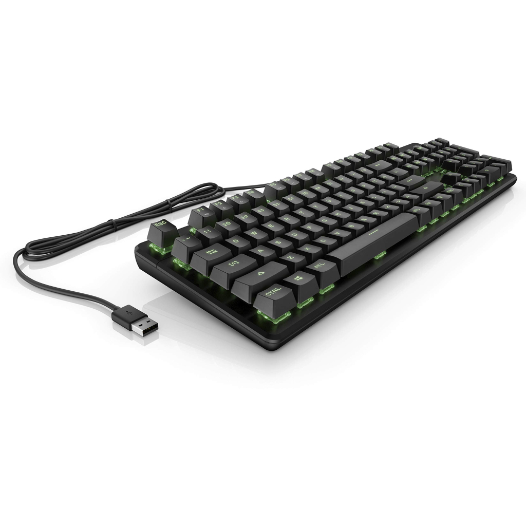 Клавіатура HP Pavilion Gaming 550 RGB 104key Red Hybrid USB Black (9LY71AA) - зображення 3