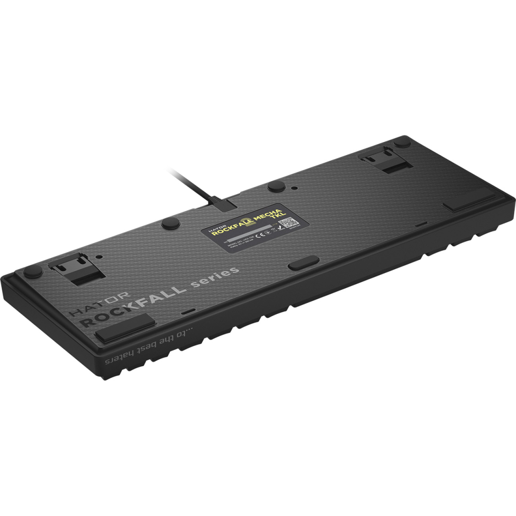 Клавіатура Hator Rockfall 2 Mecha TKL Orange USB Black (HTK-520) - зображення 5