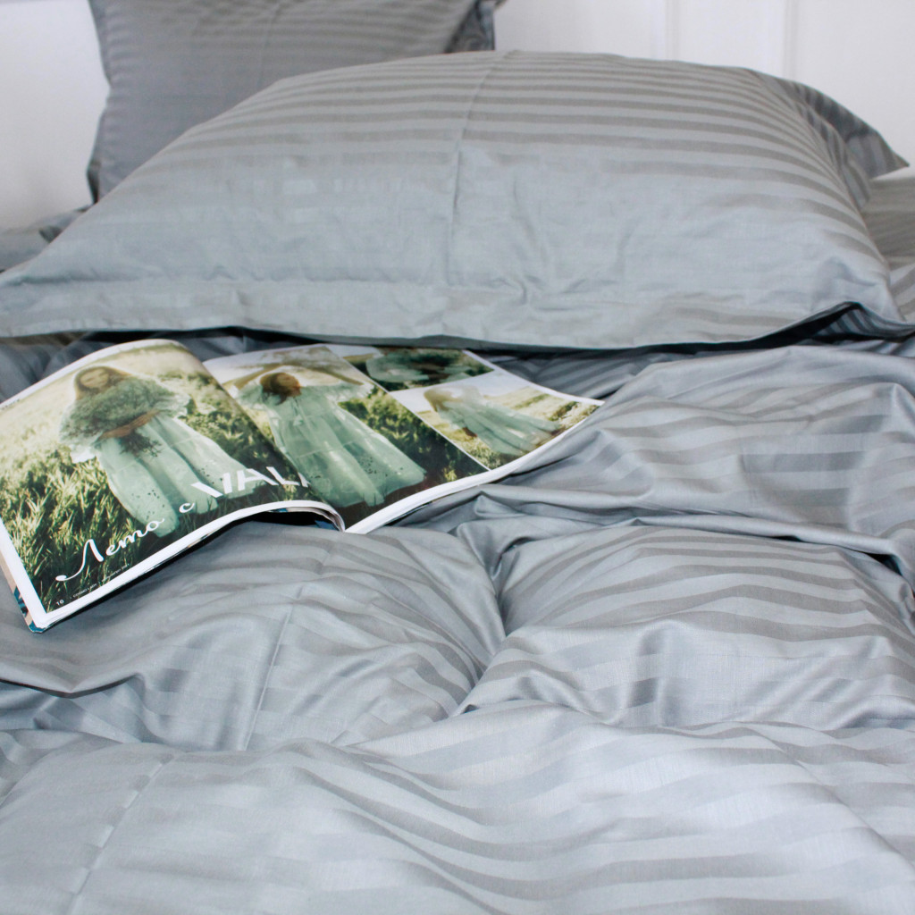 Постільна білизна MirSon Satin 30-0010LightGray 160х220 Сімейний (2200005251171) - изображение 6