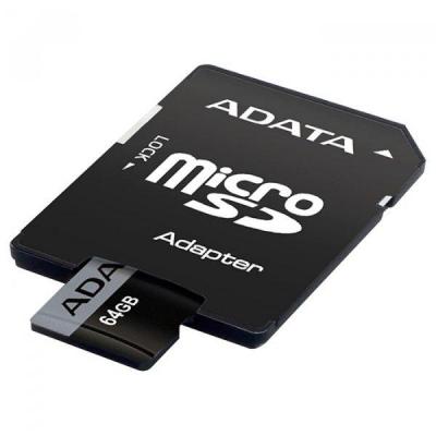 Карта пам'яті ADATA 64GB microSD class 10 UHS-I U3 A1 Premier Pro (AUSDX64GUI3V30SA1-RA1) - зображення 3