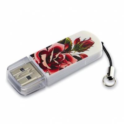USB флеш накопичувач Verbatim 32GB STORE'N'GO MINI TATTOO ROSE USB 2.0 (49896) - зображення 1