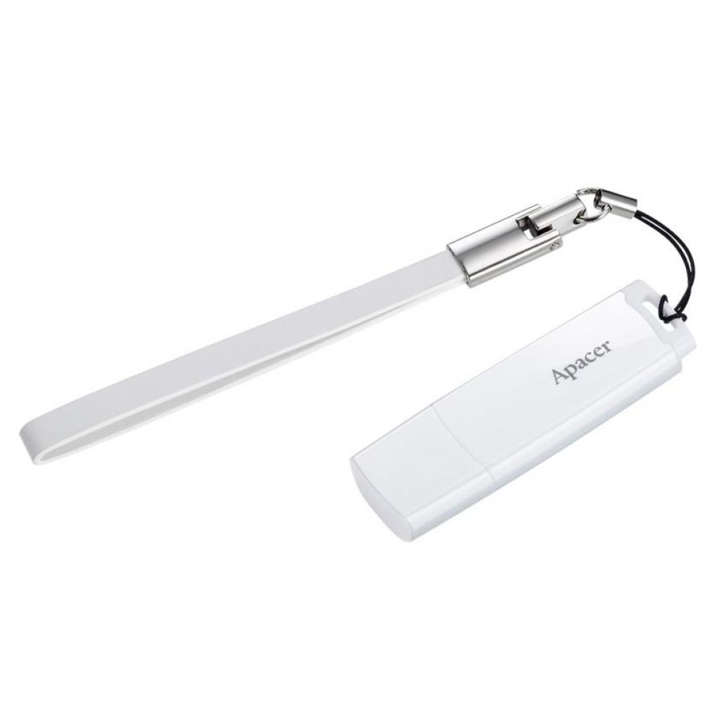 USB флеш накопичувач Apacer 32GB AH336 White USB 2.0 (AP32GAH336W-1) - зображення 3