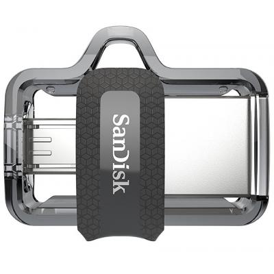 USB флеш накопичувач SanDisk 64GB Ultra Dual Black USB 3.0 OTG (SDDD3-064G-G46) - изображение 1