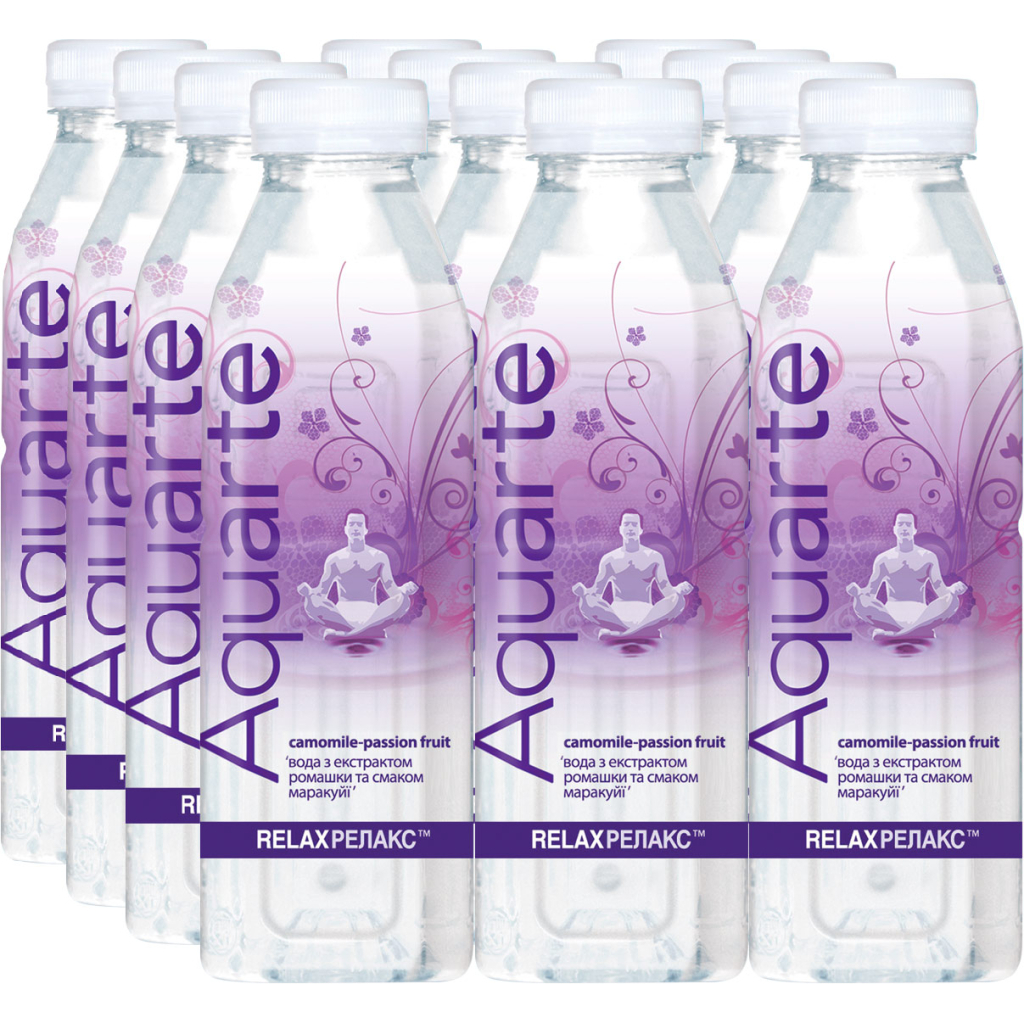 Напій Aquarte Релакс з екстрактом ромашки і смаком маракуйи 500 мл (4820003686959) - зображення 1