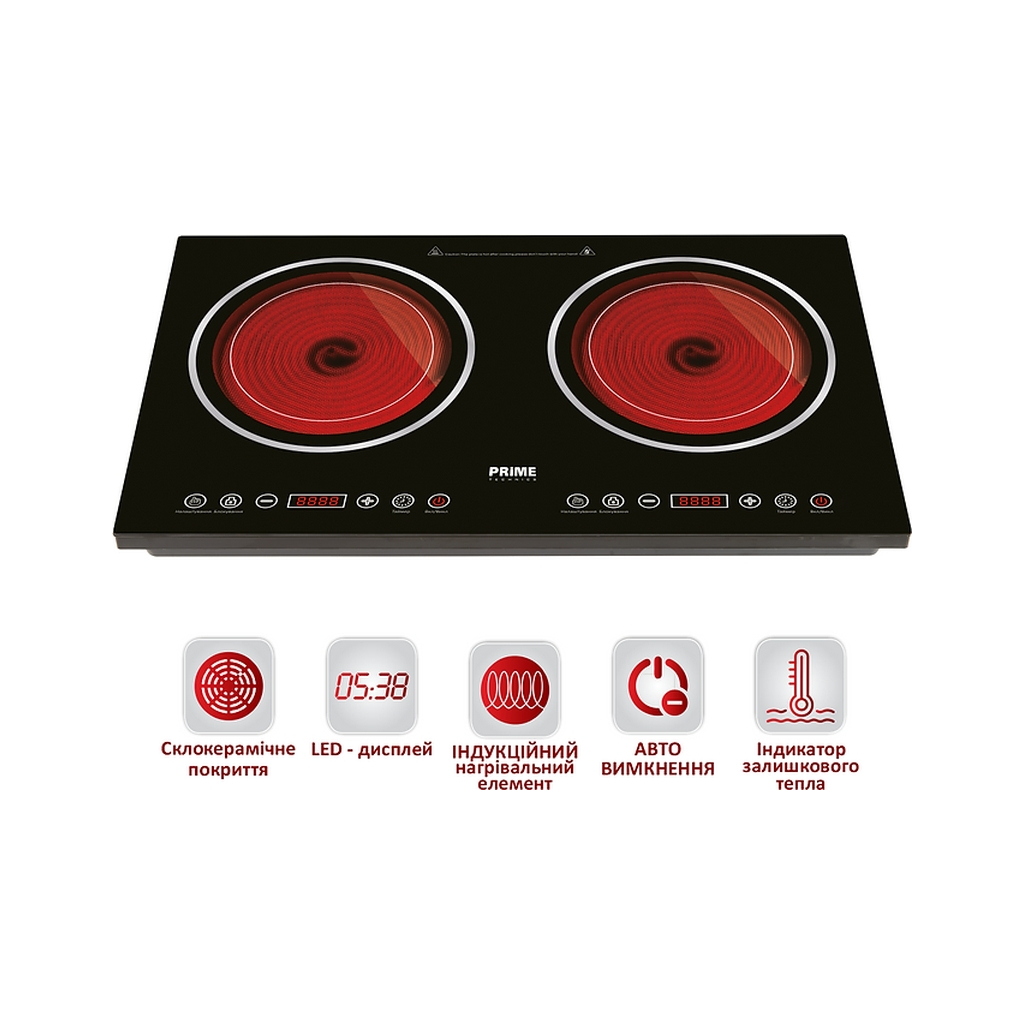 Настільна плита PRIME Technics PHC 3628 GB - зображення 10