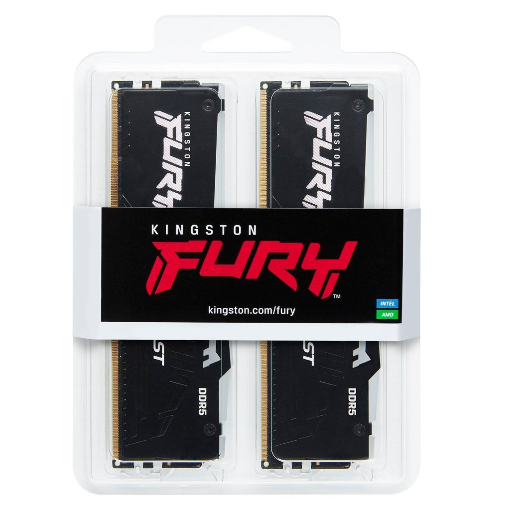 Модуль пам'яті для комп'ютера DDR5 64GB (2x32GB) 5600 MHz Beast RGB Kingston Fury (ex.HyperX) (KF556C36BBEAK2-64) - зображення 5