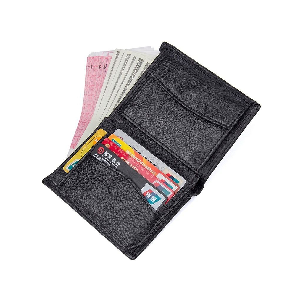 Гаманець Vintage Шкіряний Чорний (14598) - изображение 9