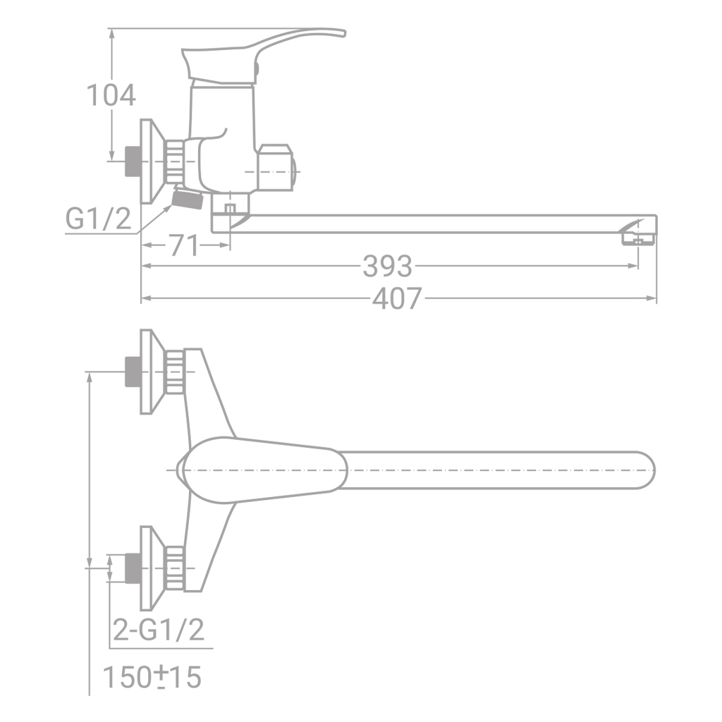 Змішувач TAU SE-2C245C (9807220) - изображение 3