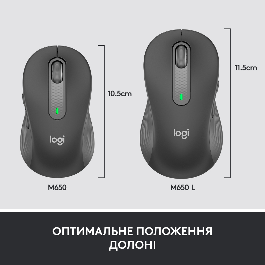 Мишка Logitech Signature M650 Wireless for Business Graphite (910-006274) - зображення 7
