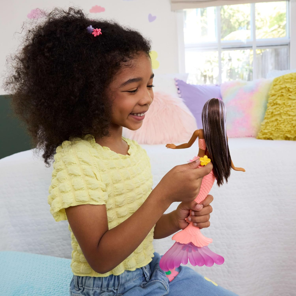 Лялька Barbie Fantastic fashion Квіткова магія Брюнетка (JDM73) - зображення 6