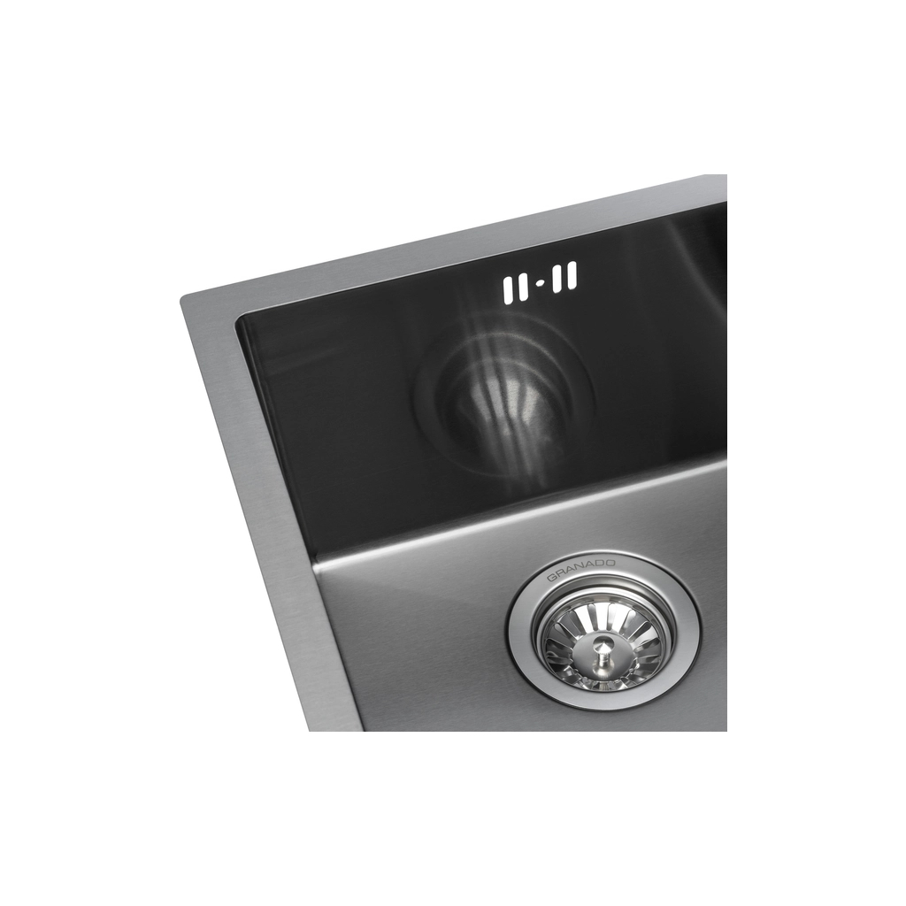 Мийка кухонна GRANADO Under top mini STEEL S201 black (GS10201B) - зображення 4