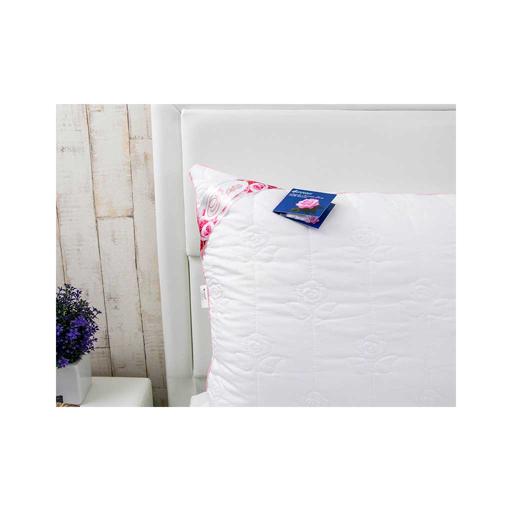 Подушка Руно Rose з волокном рози біла 50х70 см (310.52Rose) - зображення 2