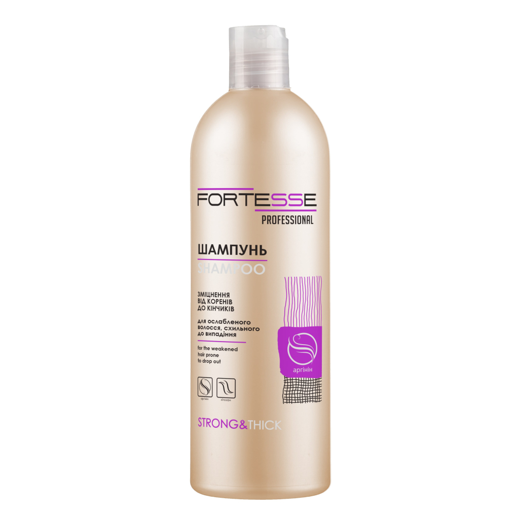 Шампунь Fortesse Professional Strong & Thick Зміцнювальний Для ослабленого волосся, схильного до випадіння 400 мл (4823115501561) - изображение 1