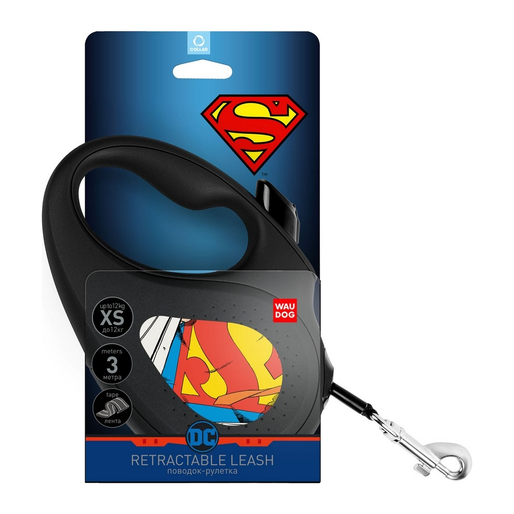 Повідок для собак WAUDOG R-leash "Супермен Герой" XS до 12 кг 3 м (8123-1008-01) - зображення 3