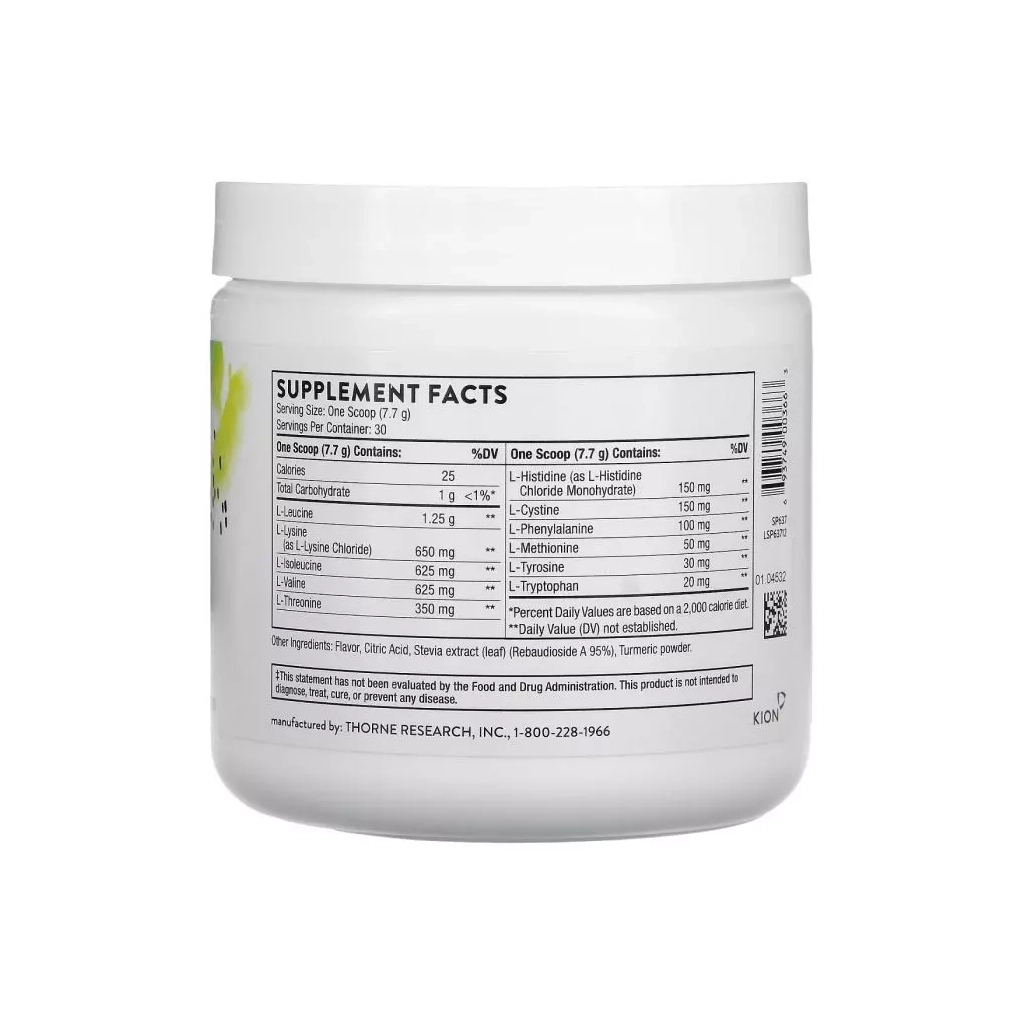 Амінокислота Thorne Research Комплекс амінокислот, смак лимону, Amino Complex, 231 г (THR-00366) - зображення 2