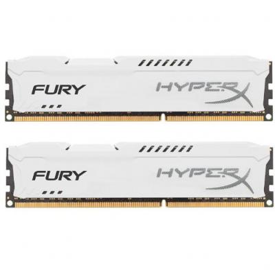 Модуль пам'яті для комп'ютера DDR4 16GB (2x8GB) 3200 MHz HyperX FURY White Kingston Fury (ex.HyperX) (HX432C18FW2K2/16) - зображення 1