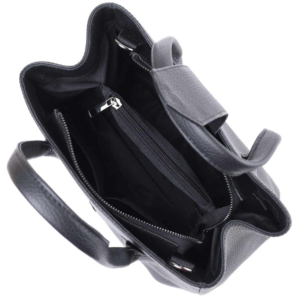 Сумка Shvigel З натуральної шкіри Чорна (22829) - зображення 7