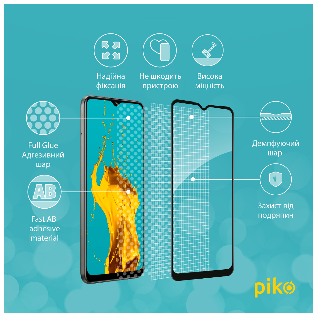 Скло захисне Piko Full Glue RealMe C25Y (1283126519284) - зображення 3
