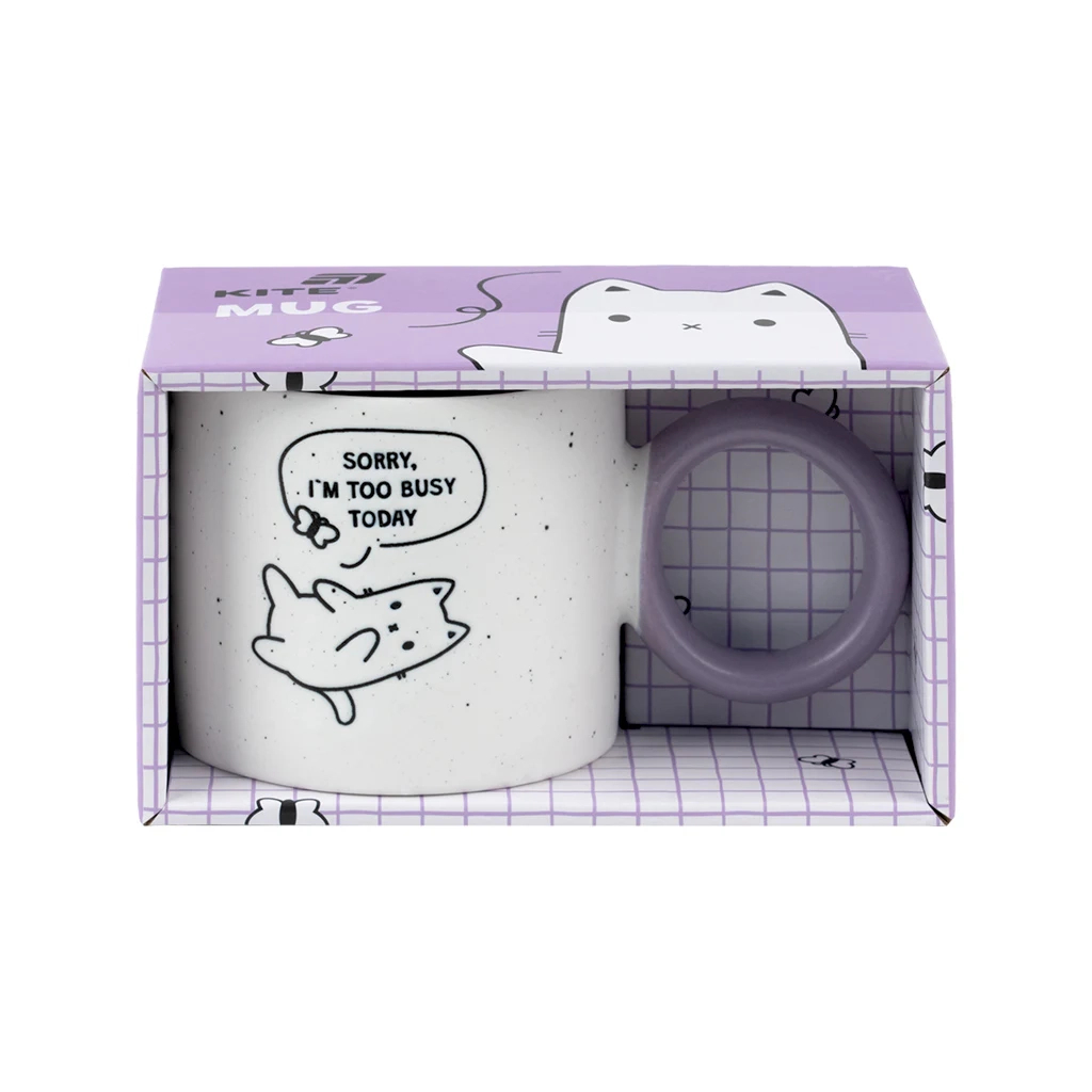 Чашка Kite 370 мл Busy cat (K25-220-1) - зображення 4