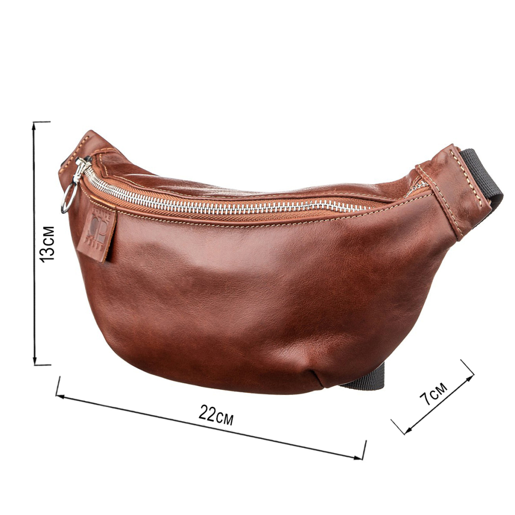 Сумка Grande Pelle Поясна Коричнева (11141) - зображення 3