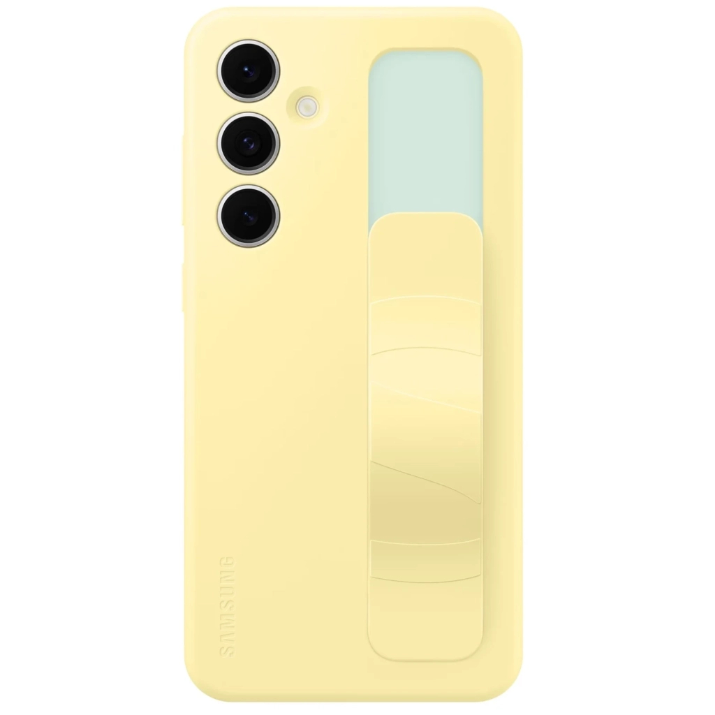 Чохол до мобільного телефона Samsung Standing Grip Case Samsung Galaxy S24 FE Yellow (EF-GS721CYEGWW) - зображення 4