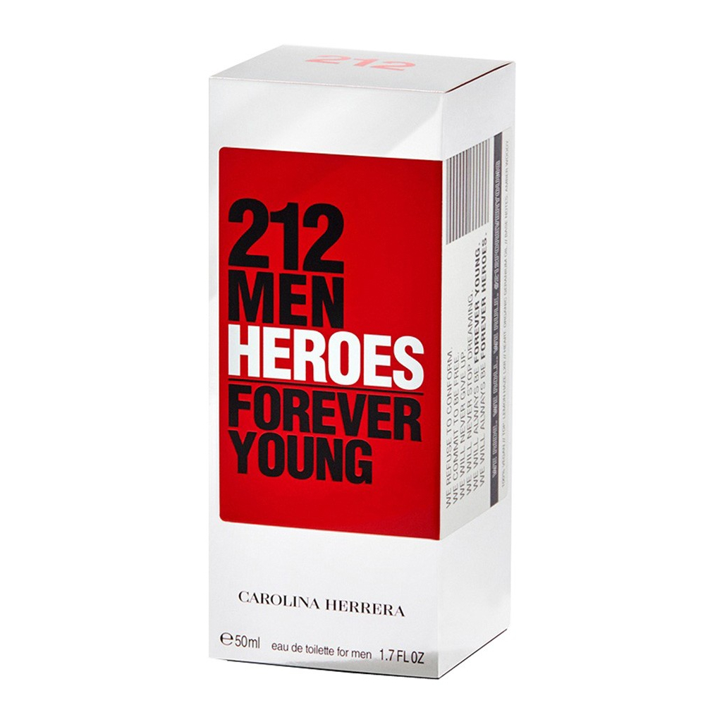 Туалетна вода Carolina Herrera 212 Men Heroes Forever Young 50 мл (8411061974759) - зображення 3
