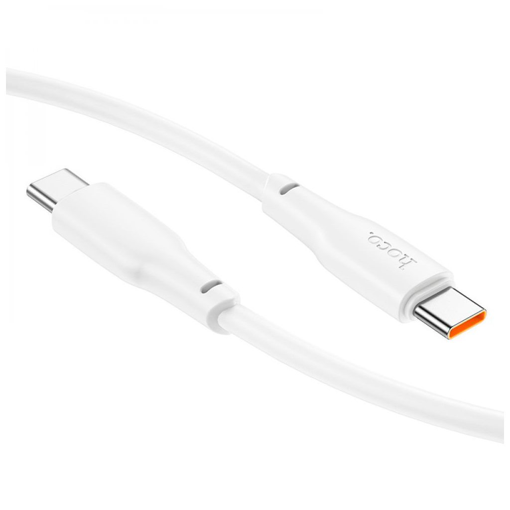 Дата кабель USB-C to USB-C 1.0m 100W TPE X93 white HOCO (6931474790712) - зображення 4