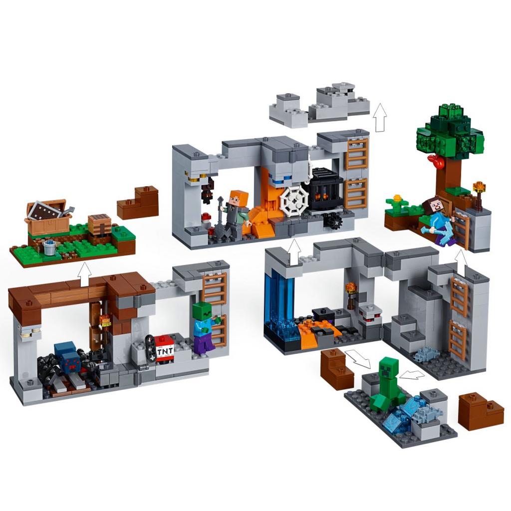 Конструктор LEGO MINECRAFT Пригоди в шахтах 644 деталі (21147) - зображення 4