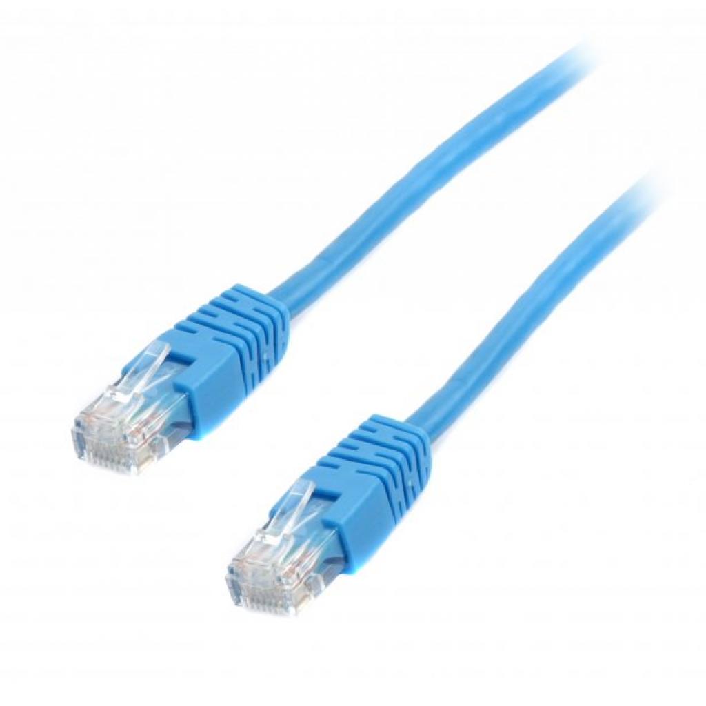 Патч-корд 1м UTP cat 6 CCA blue Cablexpert (PP6U-1M/B) - зображення 1