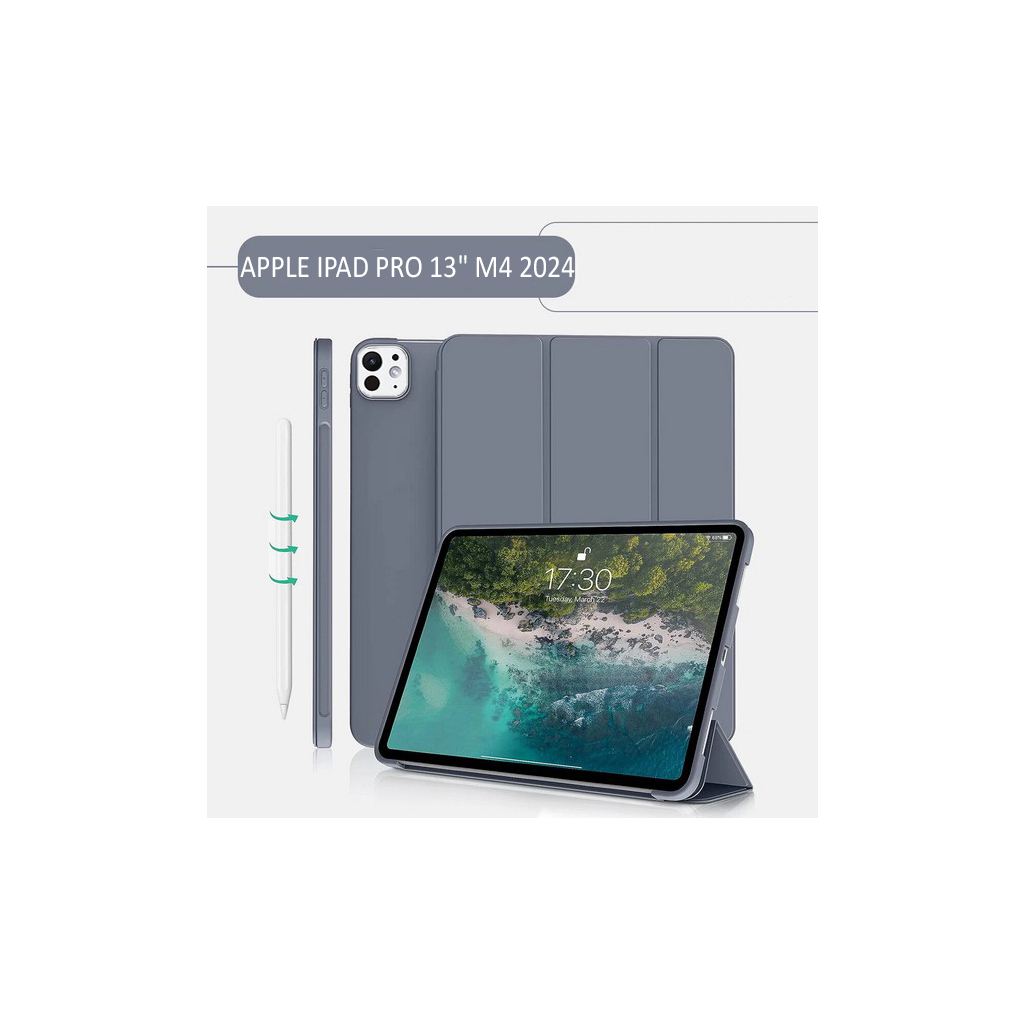 Чохол до планшета BeCover Tri Fold Soft TPU Silicone Apple iPad Pro 13" M4 2024 Purple (711754) - зображення 6