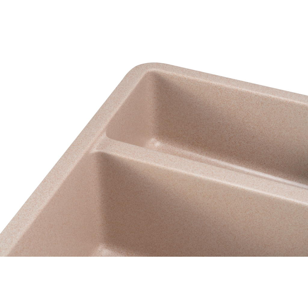 Мийка кухонна GRANADO Under top DOUBLE avena (gr3402) - зображення 4